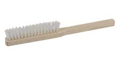 Handbürste NYLON 4-reihig/0,3mm zum Reinigen mit Lösungsmittel
