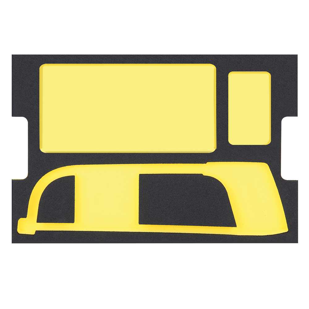 Schubladen-Modul 7 LEER Bügelsäge groß 3/3 PermaPor 495x330x35mm