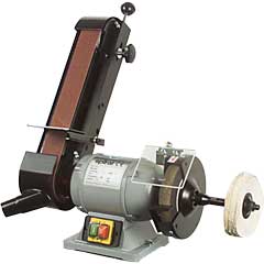 Slip-50 Band-Kontakt+Schleifscheiben- Maschine,230V,50x1000mm,150x25x5/8"B