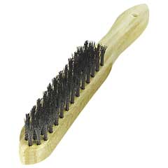 Hand-Drahtbürste gewellt 4-reihig