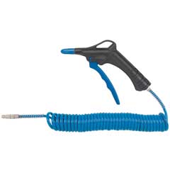 Ausblas-Set 4m,78dBA-PU-Schlauch 8x5mm drehbar,Eurostecker