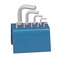 6-Kant-Stiftschlüssel-Satz/A 9-teilig auf Werkstattständer,Vanadium-Extra