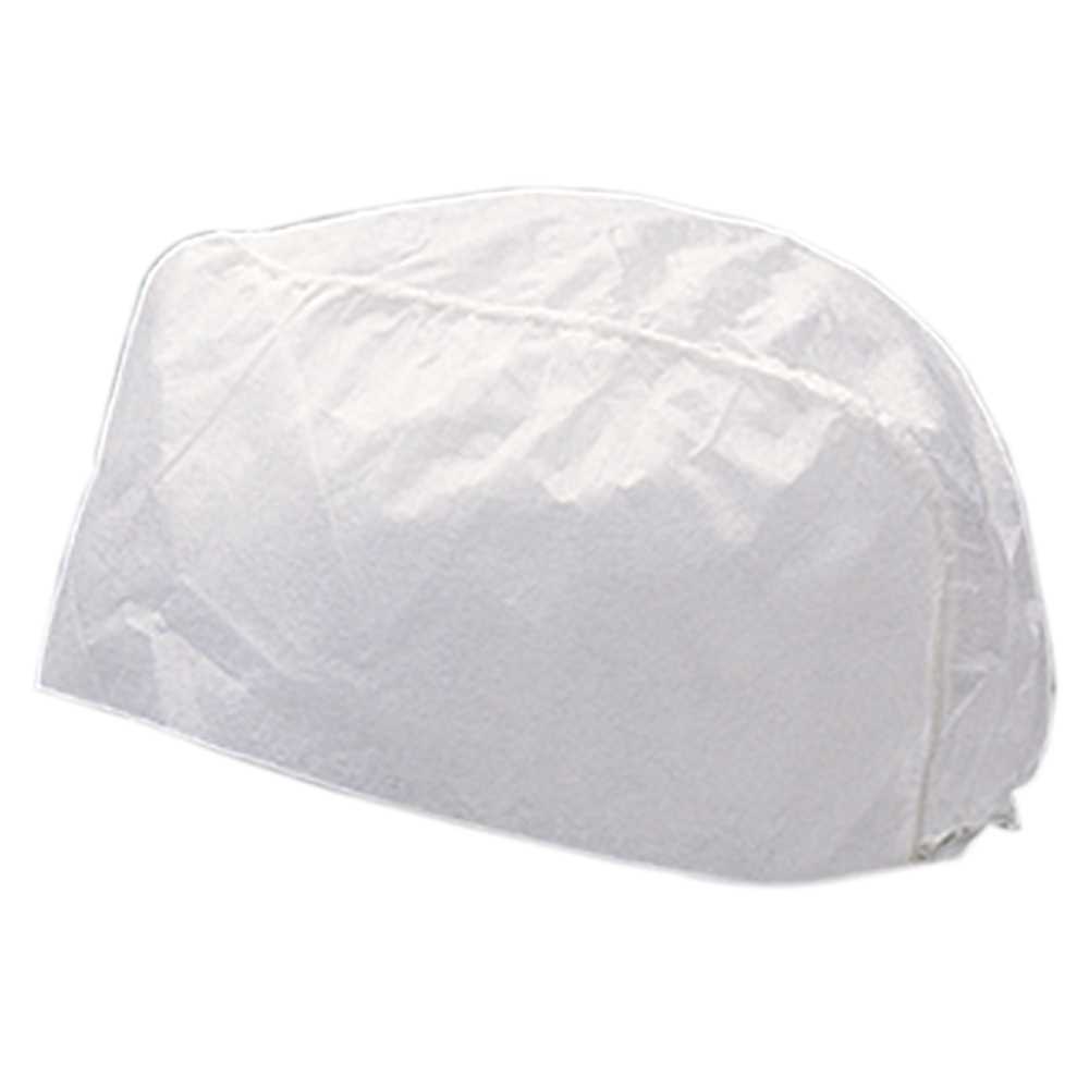 100 Stück Vlies-Hygiene-Hauben weiß genähtes Gummiband