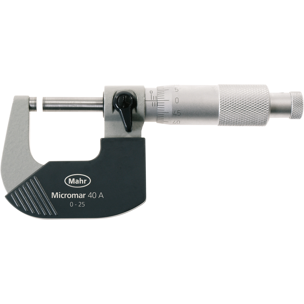 Mahr-Bügelmessschraube 0-25mm Analog; Micromar 40 A
