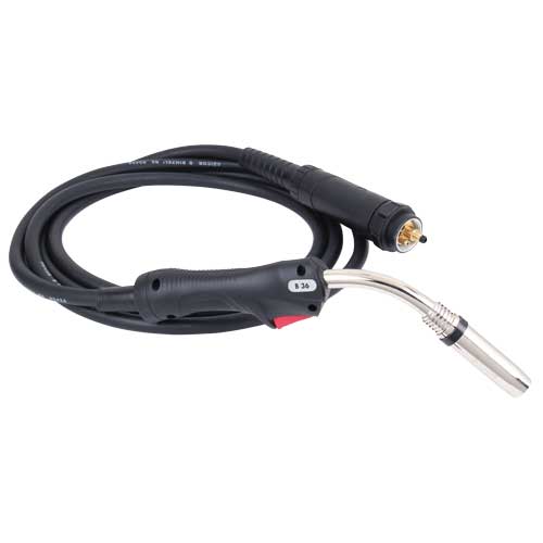 MIG/MAG Schweißbrenner B36 ZA-Ansch.4m 0,8-1,2mm Draht für Stahl, gasgekühlt