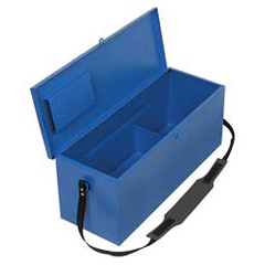 Werkzeug-Koffer INSTALLATEUR Gr.1 550x200x220,Umhänge-Leder-Tragriemen