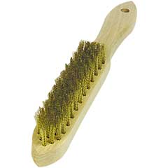 Drahtbürste MESSING 5-reihig Bürstenteil aus Messingdraht