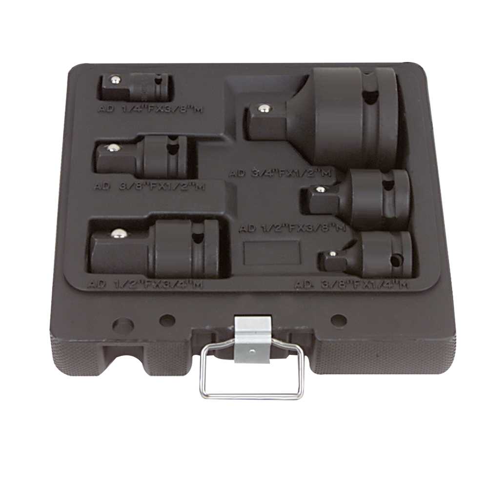 Schlag-Reduktions+Erweiterungssatz 6-tlg 1/4"-3/4",Cr-Mo,in Box