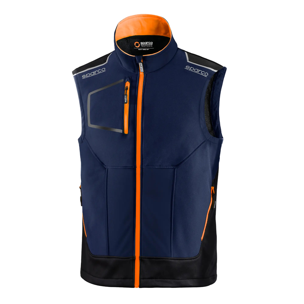 SPARCO Weste Light Größe L navy/neonorange