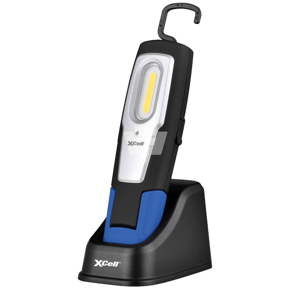 Akku-Handlampe,600lm,Li-Ion inkl. Ladestation,USB Kabel und Netzteil