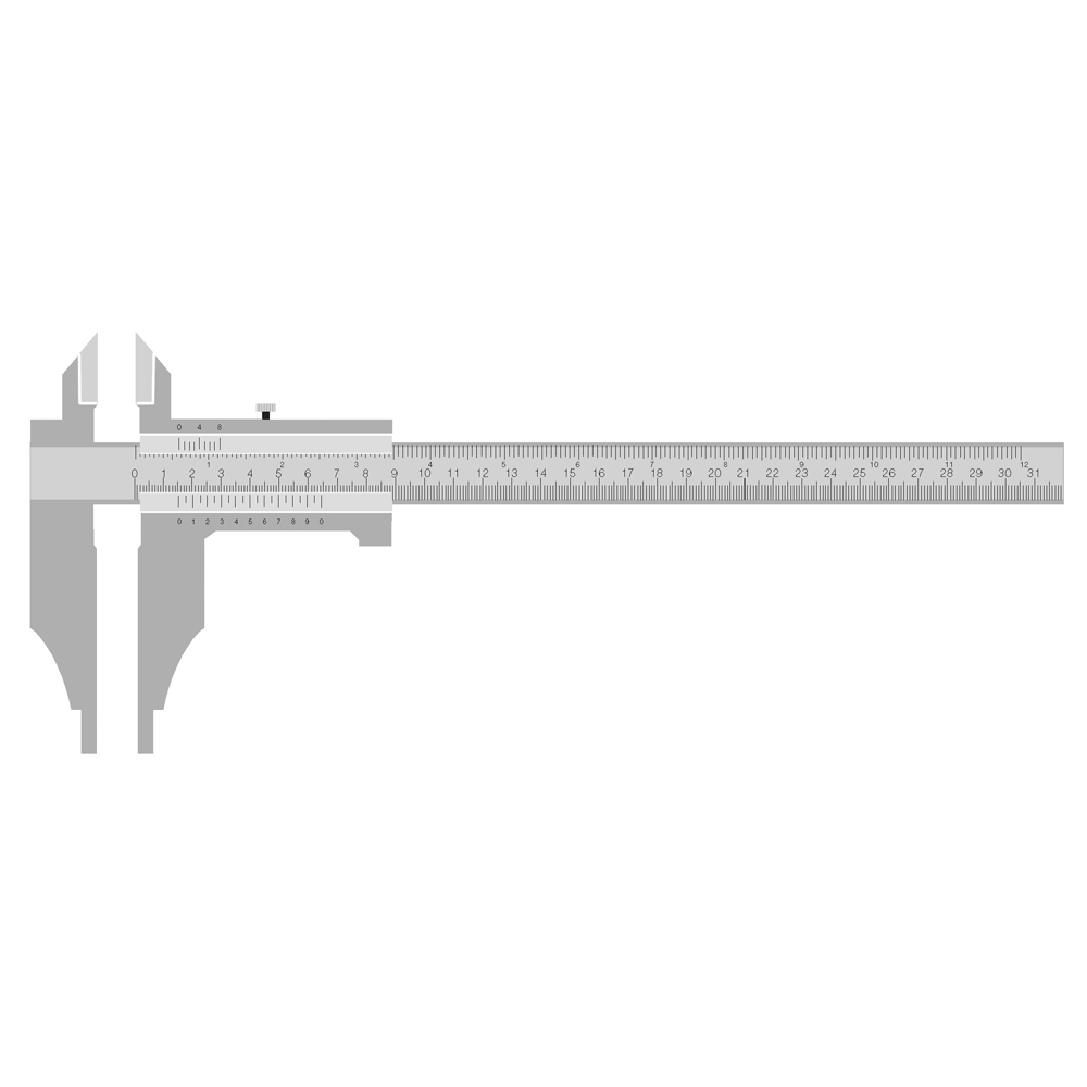 Schiebelehre-Präzision 250x80mm Nonius 1/20mm,mit Spitzen