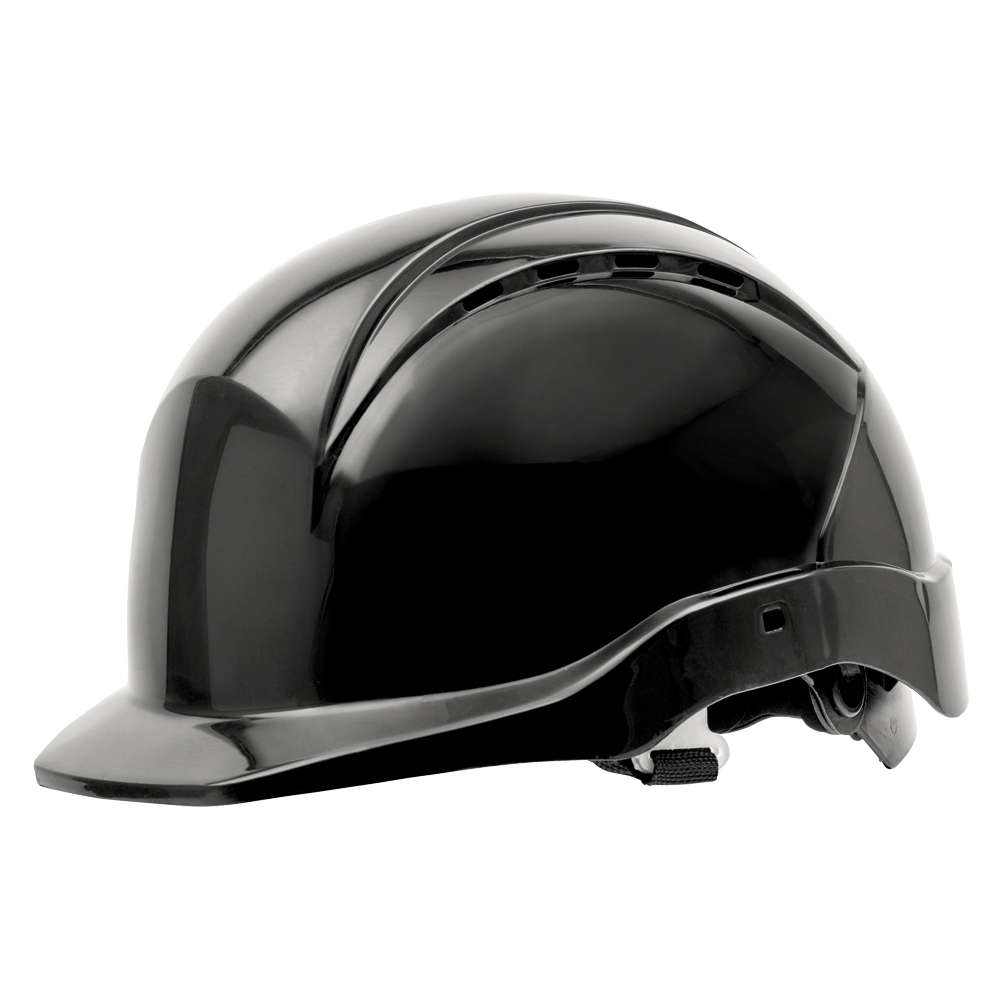 Schutzhelm 9500 schwarz, EN 397 6-Punkt-Innenausstattung, Drehradsystem