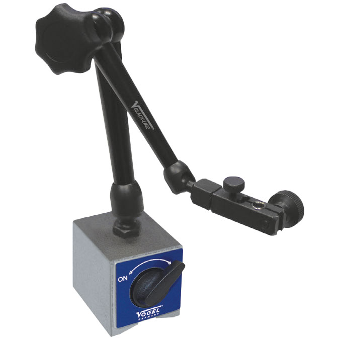 Magnet-Messstative - Zentralklemmung Magnetfuß 1000N; Armlänge 390mm