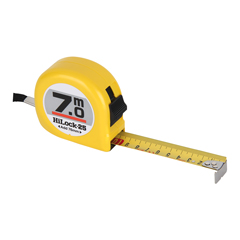 Rollbandmaß 7m,25mm,BREIT,gelb extra robust, Automatik-Rücklauf