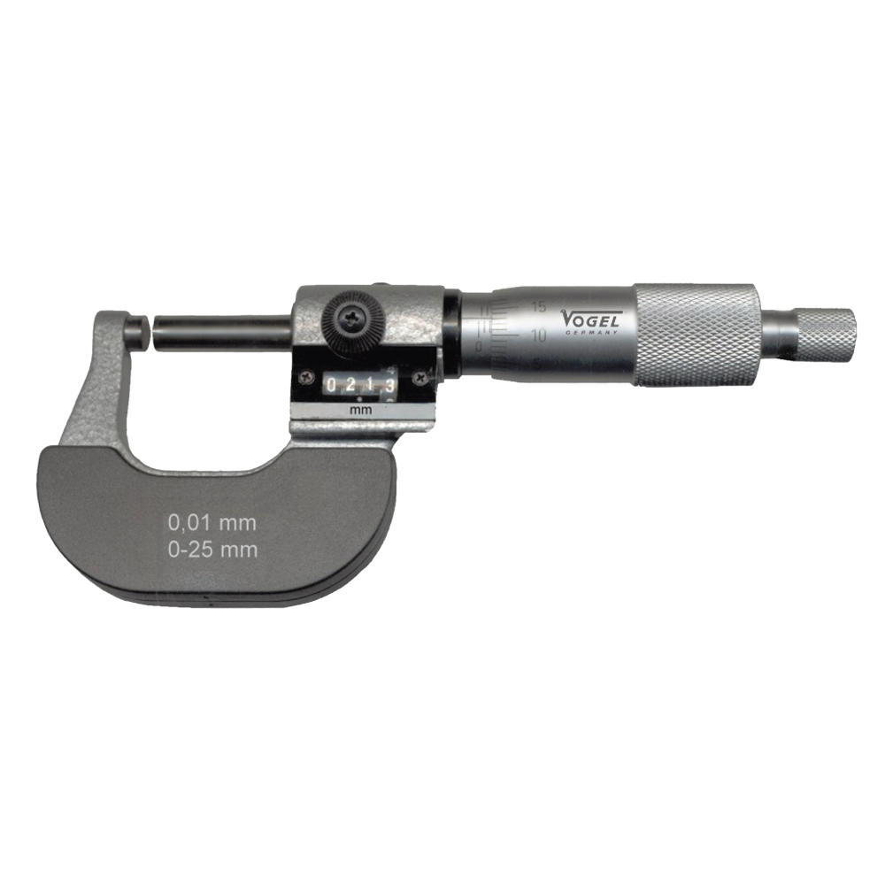 Zählwerk-Messschraube 75-100mm 0.01 mm Ablesung, mit Ratsche,