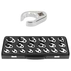 Hahnenfuß-Openringschlüssel-Satz 20-tlg. 3/8"+1/2"Antrieb,10-32mm,in Box