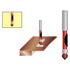 Abgleich+Bohrfräser HT6110610 6mm Ø Schaft 6mm,Hartmetall