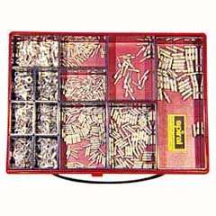 Kabelschuh-Set unisoliert,0,5-10,0mm² 900-teilig,E-Cu,verzinnt,Kunststoffbox