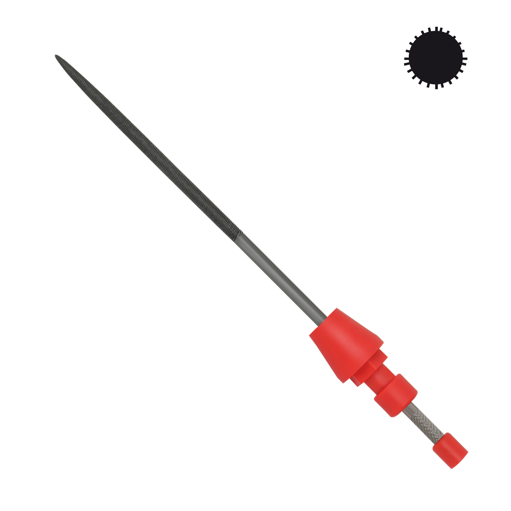 Präzis-Nadelfeile 100mm rund Hieb 2 CLICK,Wechselklinge zu 7441-046