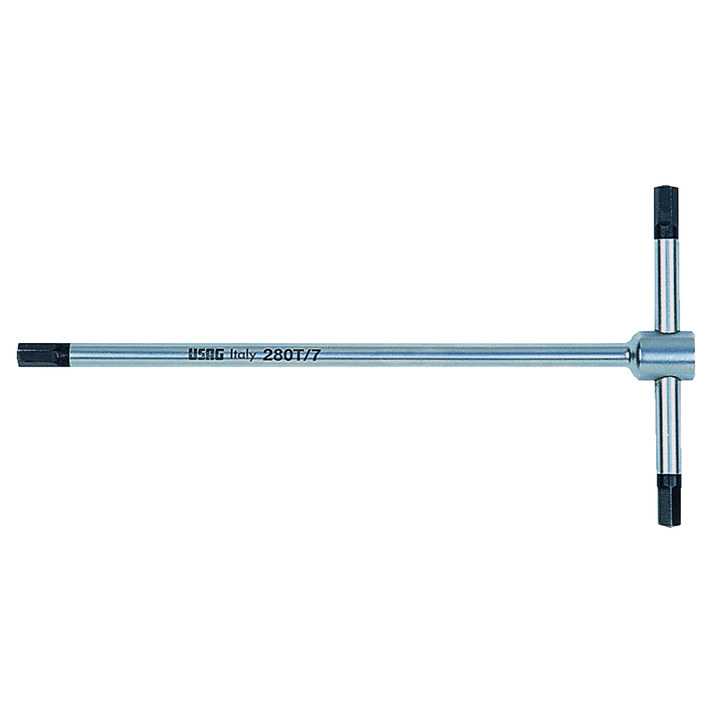6-kant-T-Griff-Schlüssel U280T 9mm Vanadium-USAG-Extra,3-seitig verwendbar