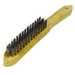 Drahtbürste NIROSTA 2-reihig Bürstenteil aus rostfreiem Stahldraht