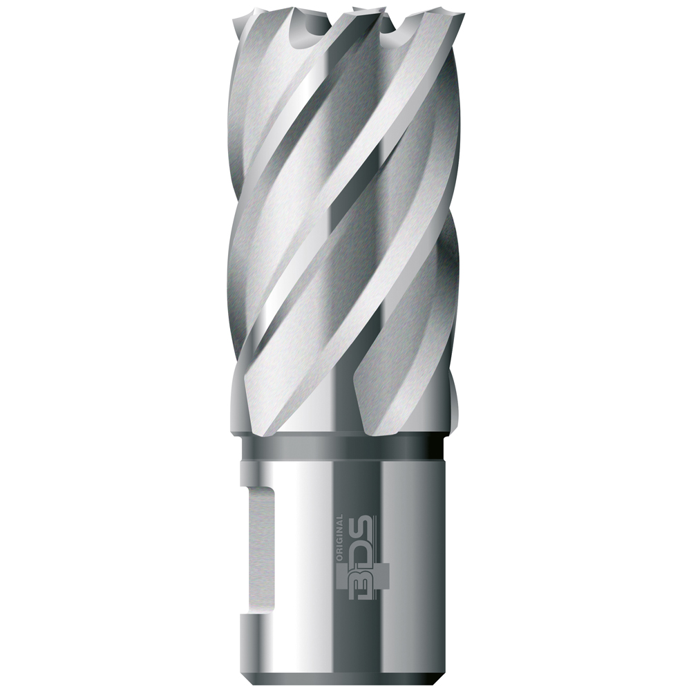 Kernbohrer HSS Ø17mm,30mm Schnitttiefe Weldonschaft 19mm für Alu/Stahl/Guss