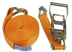 Zurrgurt 10m zweiteilig, mit Spitzhaken LC 2000/4000daN,STF280daN gem.EN12195-2