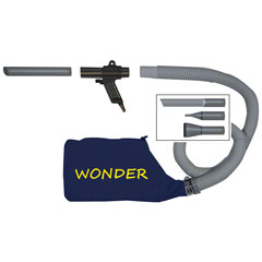 Blas-und Saugpistolenset WONDER,Preßluft Staubsack und Absaugschlauch