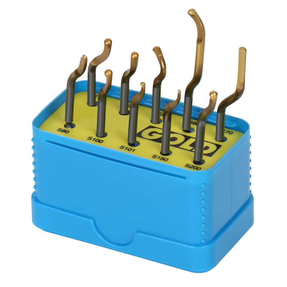 GRATNIX Goldklingen-Set 10-teilig,für alle gebräuchlichen Entgratarbeiten