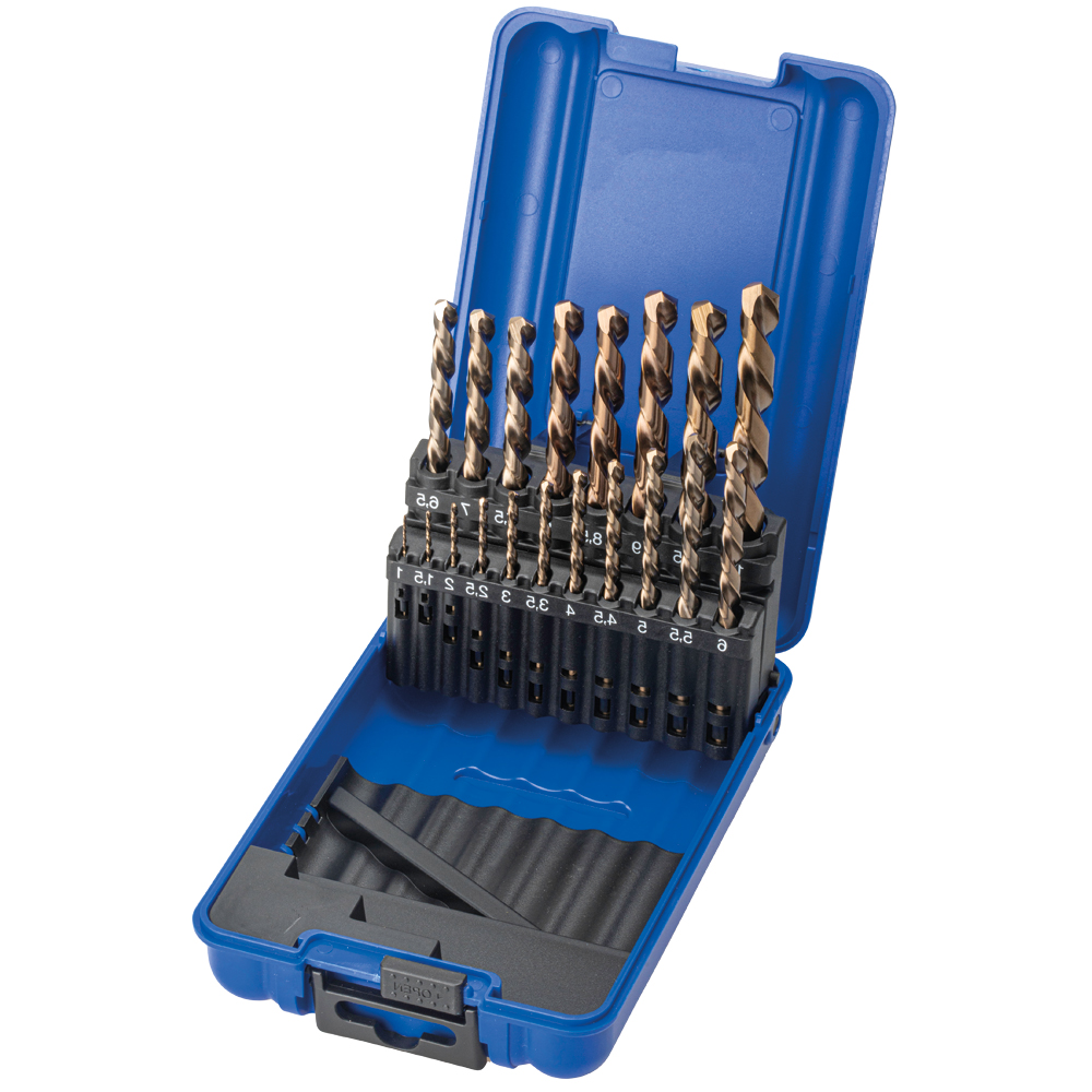 HSSE-Spibo-Satz Ø1-10mm-19 teilig/0354 135°/0,5 steigend