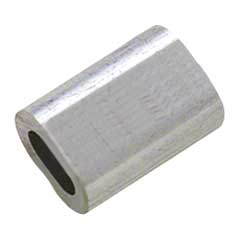 Al-Oval-Seilhülse 4,0mm,zum Verpressen von Drahtseilen