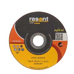 Trennscheibe RASANT AluTop 125x1mm A60N-BFT,für NE-Metalle,extra dünn