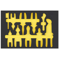 Schubladen-Modul 4 LEER Zangensatz 3/3 PermaPor 495x330x35mm