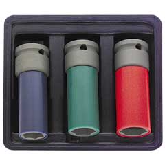 Felgenschon-Schlagnuss-Satz lang,1/2" SW17+19+21mm in Box