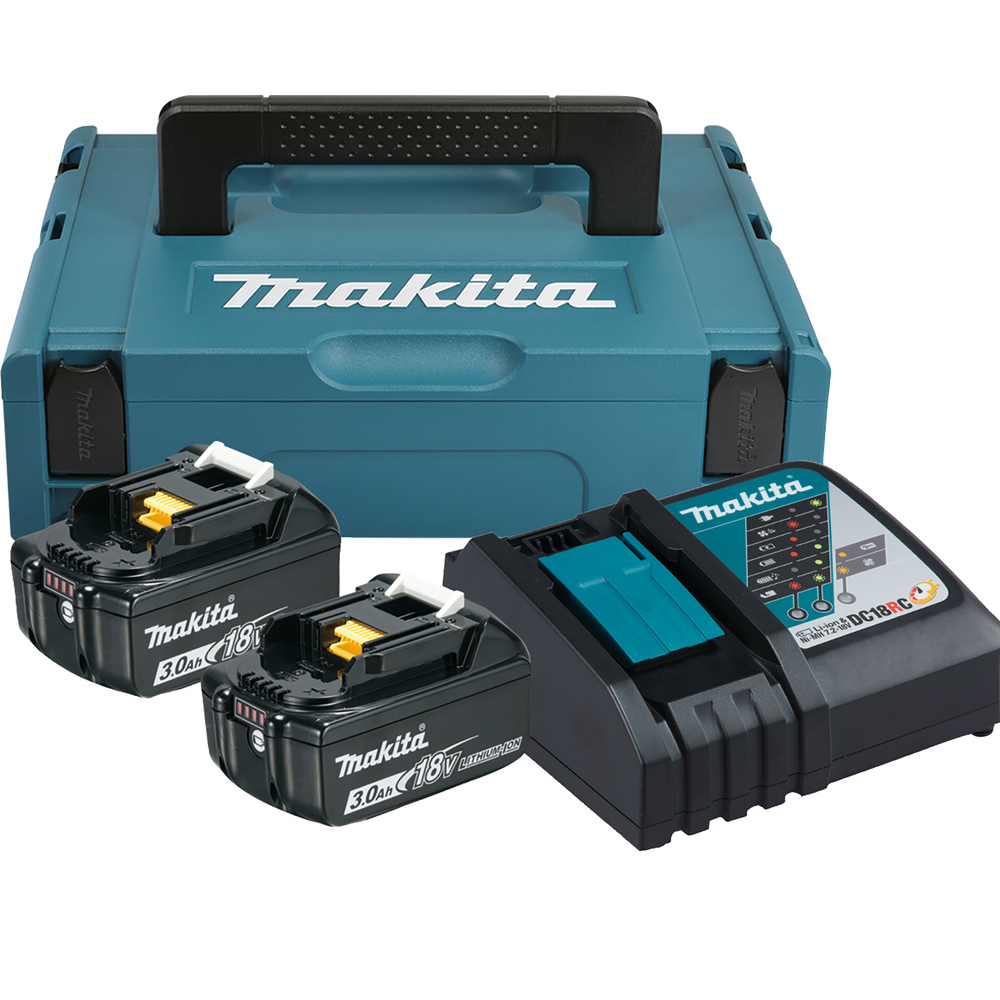 Akku-Power-Kit MAKITA LXT 18V 197952-5 Schnellladeg. DC18RC,2x3AhAkku u. Makpac