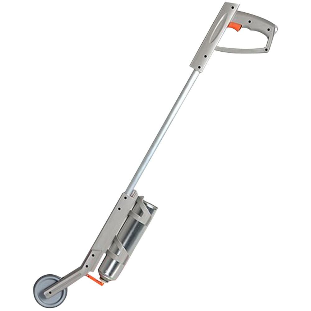 Markierstange mit Laufrad, PVC Farbe: GRAU/ORANGE