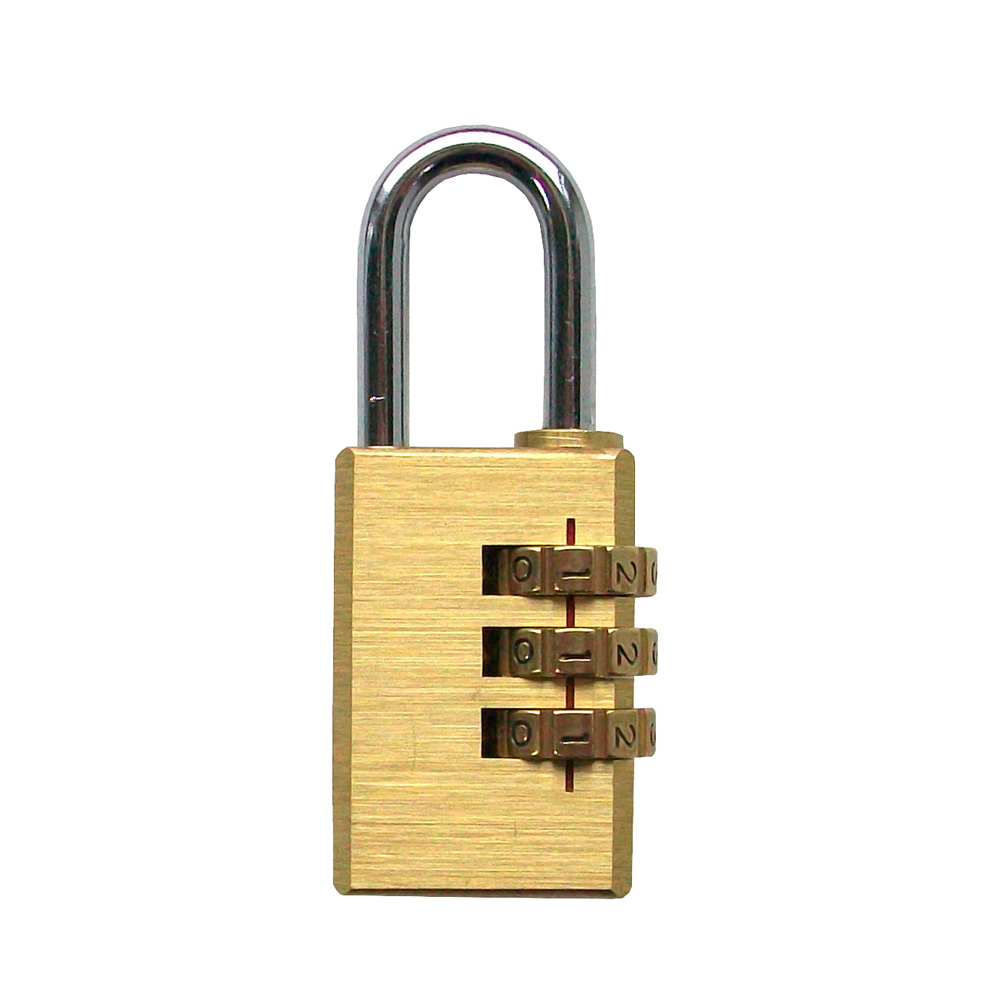 Zahlen-Vorhangschloss 30mm 3fach Code Innen-Bügelhöhe 26mm Büg.B 12mm BØ 5mm