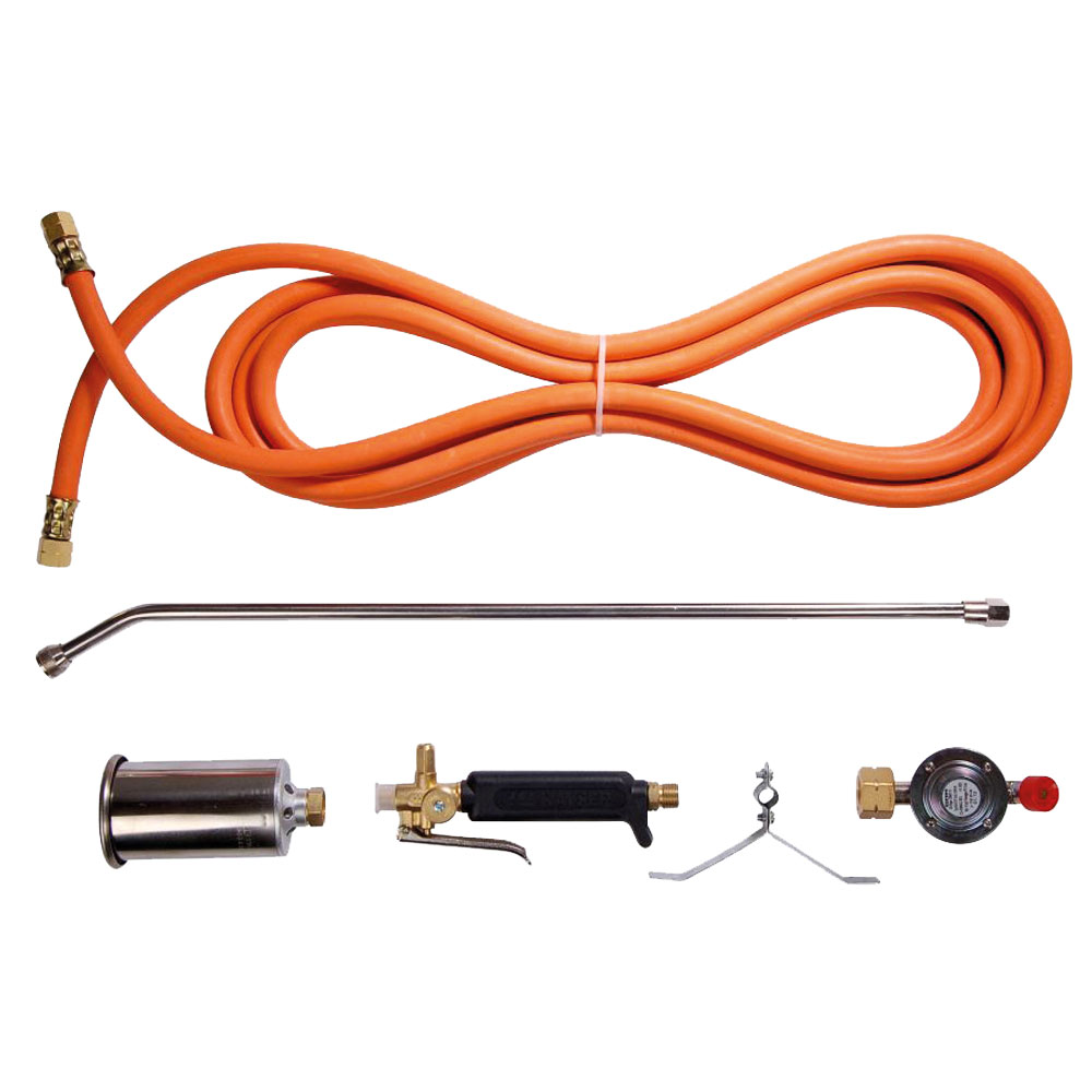 Propan Profi-Anwärmset 6-tlg.,Brennerk. Ø60mm,Handgriff,Propanschl.5m,Handgriff