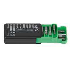Bit-Box 9-teilig,Schlitz,Kreuz,Pozidrive Maschinen-Adapter 1/4"