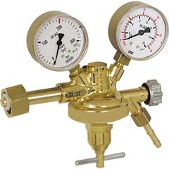 Druckreduzierventil Argon/CO2 Doppelskala,28l/min Durchfluss