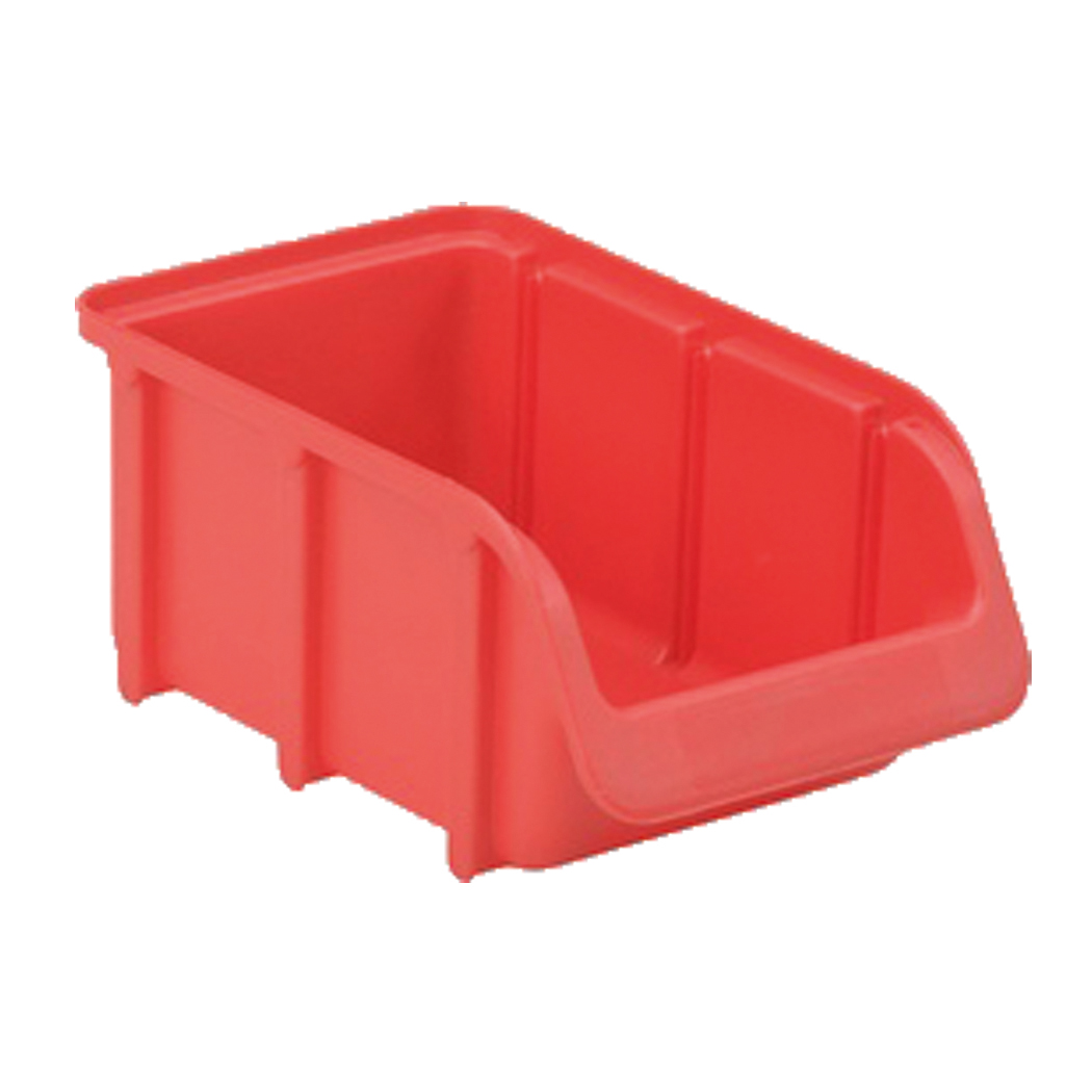 Sichtlager-Stapelbox rot 165x100x75mm bruchsicher,Gr.2,-20°C bis +80°C