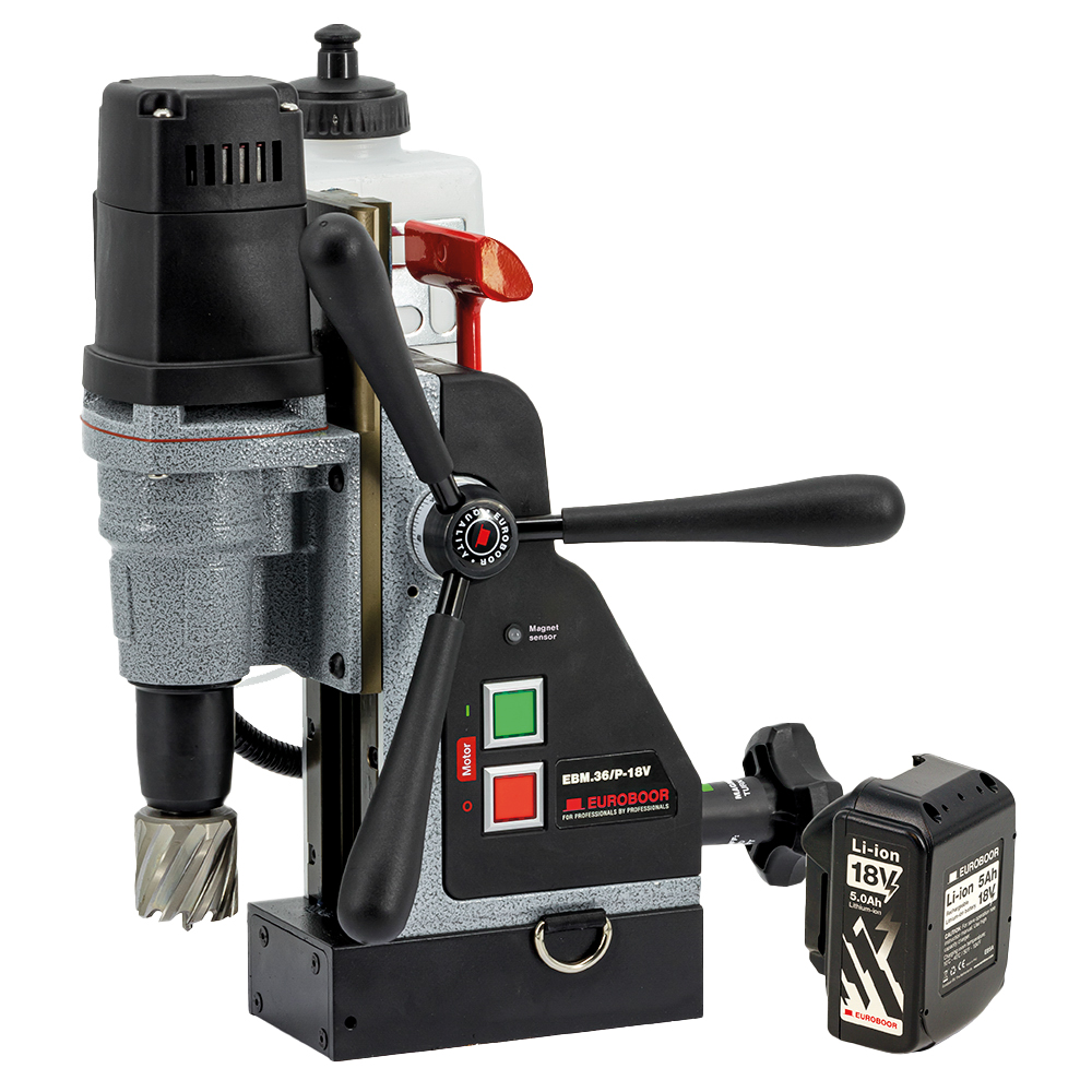 AKKU -Magnetbohrmaschine EBM.36/18V 5AH Hub 140mm,1000W, 18 V 5 Ah Li-ion
