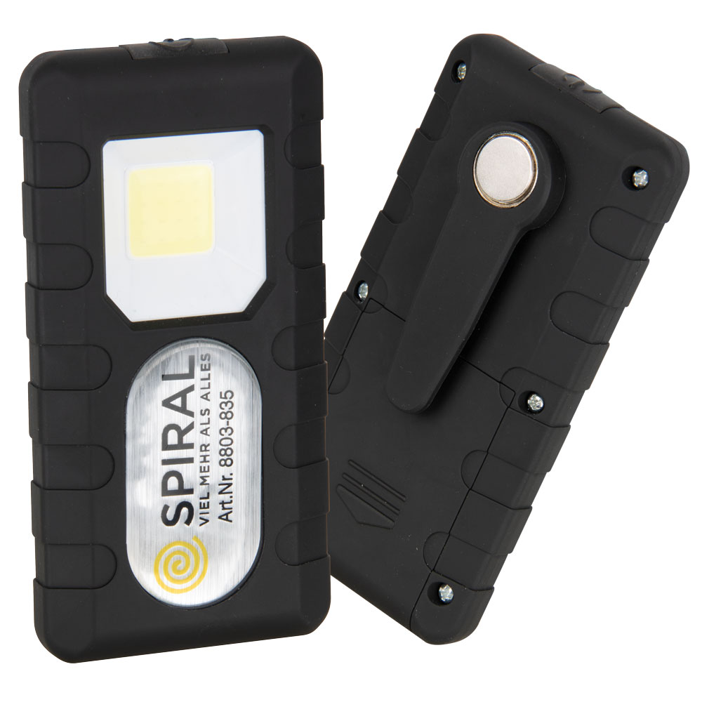 LED Taschenlampe SELEKT 2,5W 200lm mit 3x AAA Batterien,Magnet und Clip