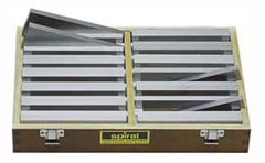 Parallel-Unterlagen-Satz 28-teilig 14-50mm hoch,gehärtet,in Holzkasten