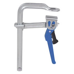 Ganzstahl-Hebelzwinge 200/100mm vergütet glanzvernickelt