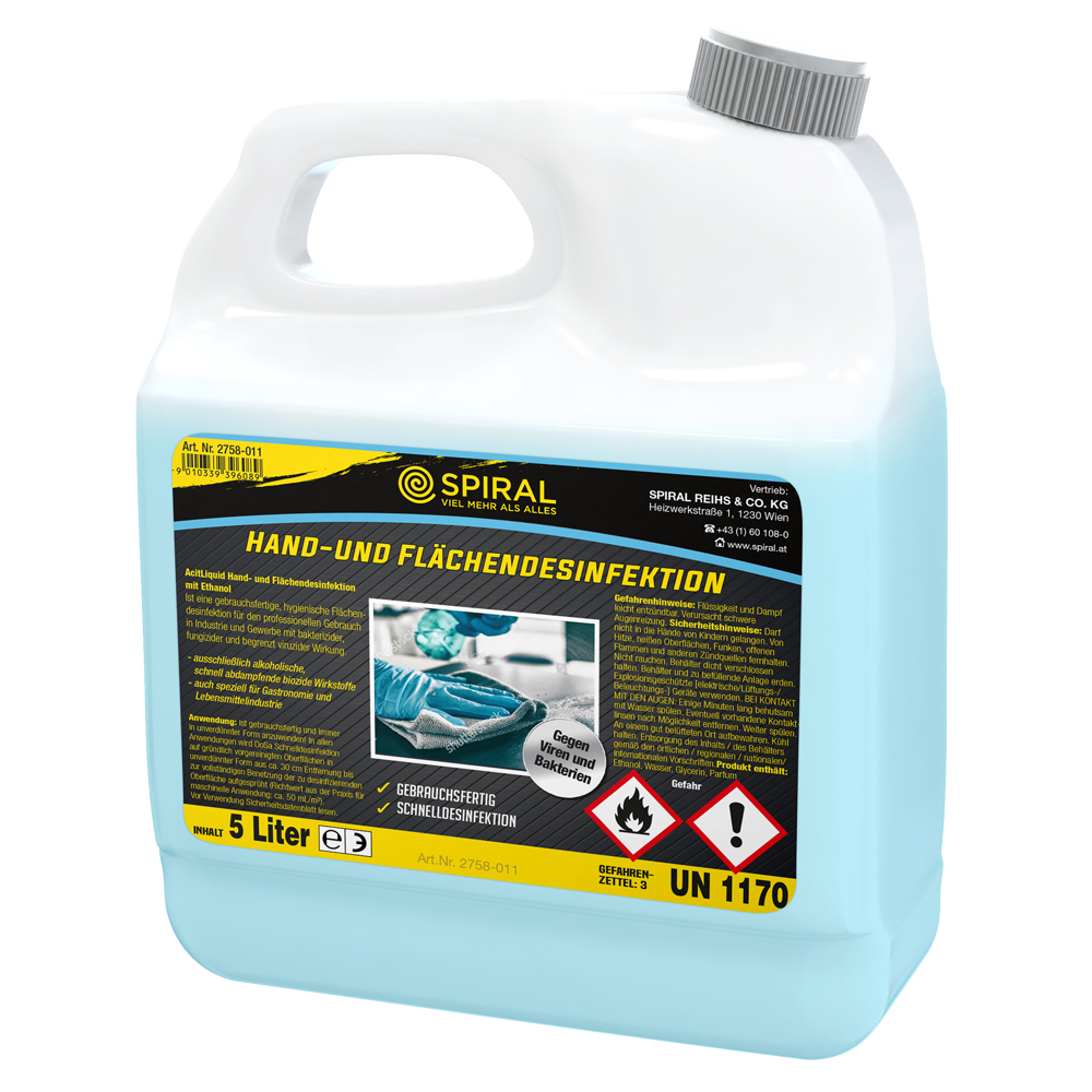 DesLiquid Hand-u.Flächendesinfektion 5l flüssig,im 5 Liter-Kanister
