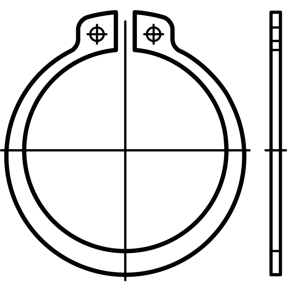 Sicherungsringe DIN 471 1.4122 10 x 1 ROSTBESTÄNDIG VE=200