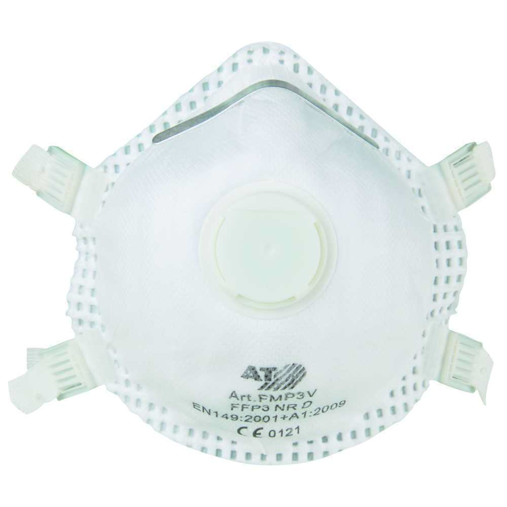 Partikel-Korbmaske FFP3, 5 Stück mit Ventil