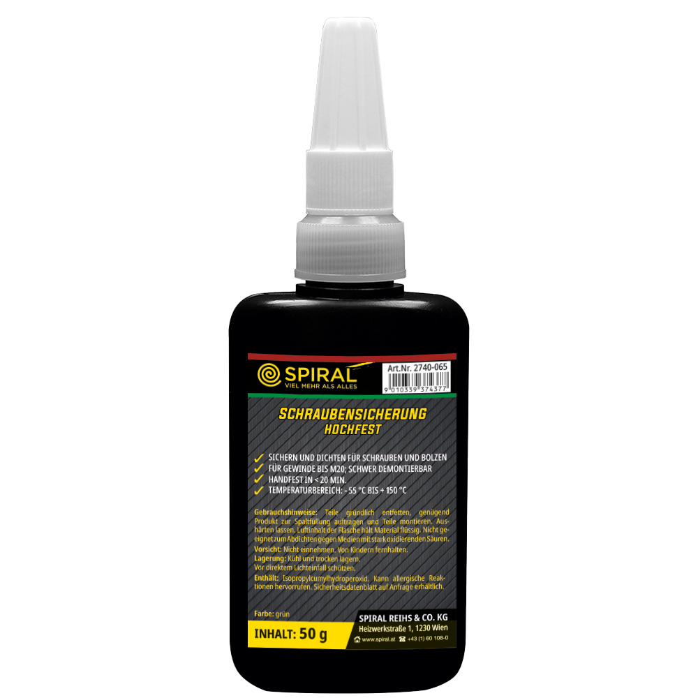 Schraubensicherung hochfest grün 50g sichern,dichten f. Schrauben u. Bolzen