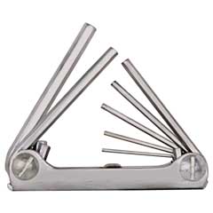 6-Kant-Stiftschlüssel-Taschen-Clip 1,5-6 Vanadium-Extra,7-teilig